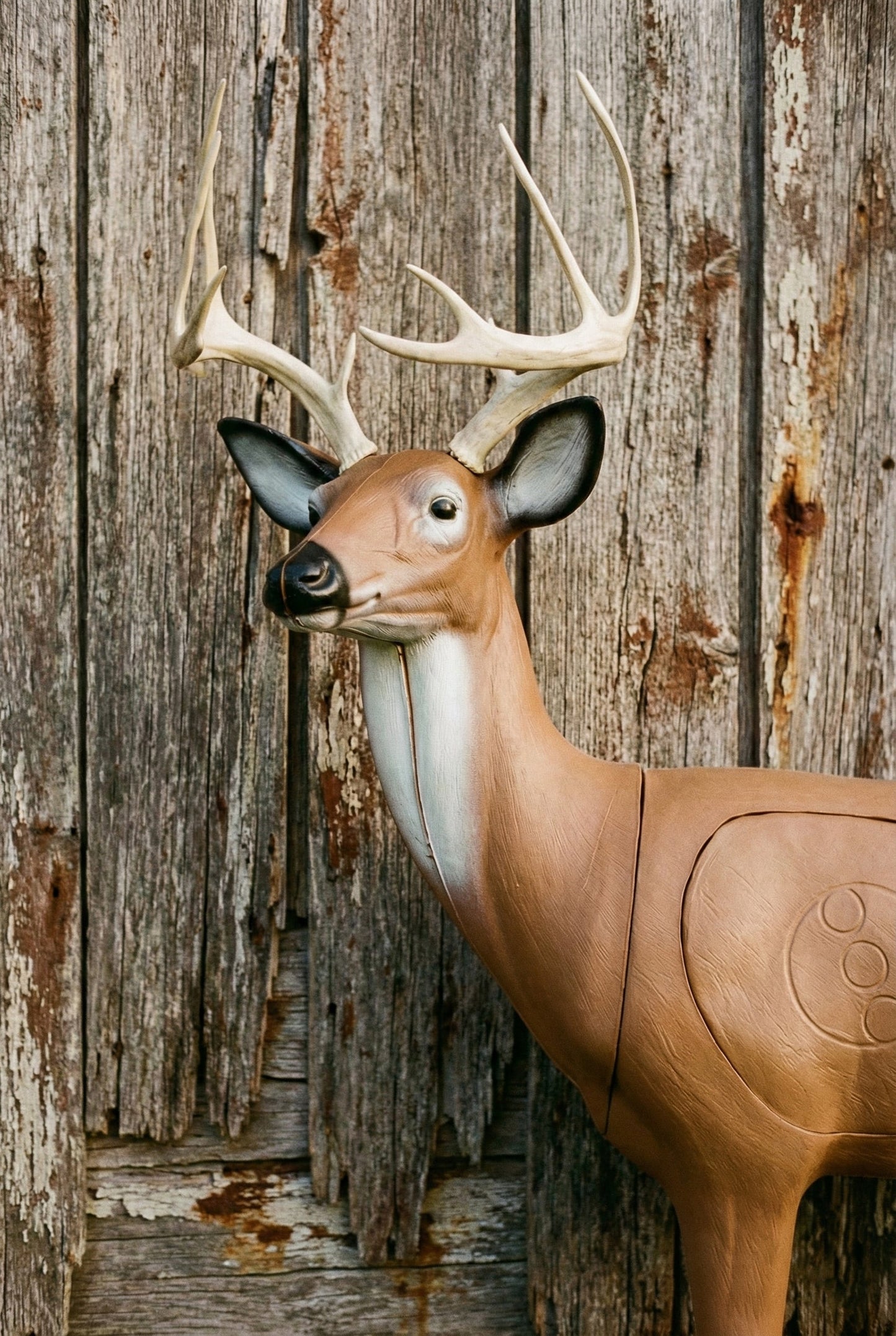 Big Shot Targets | Real Wild 3D Alert Replaceable Vital Deer Buck Archery Target with EZ Pull Foam