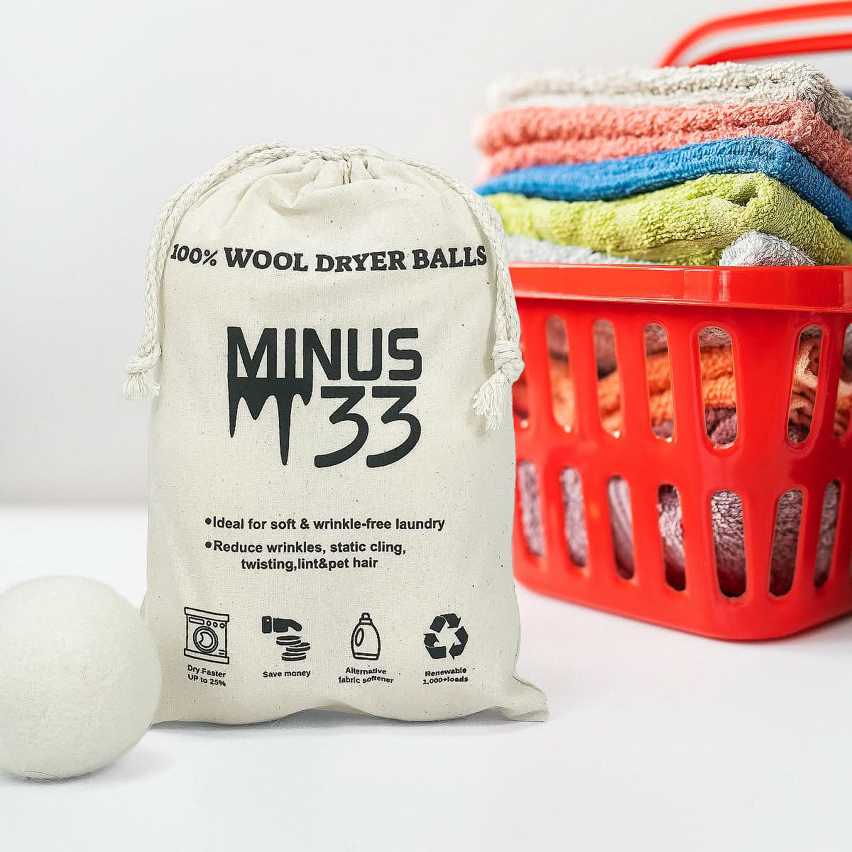 Minus33 | 100% Wool Dryer Ball (6 Pack)