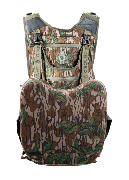 Grounded Brand | Hybrid Pack 2.0 Turkey Vest & Bino Harness in Mossy Oak Greenleaf