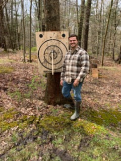 Big Shot Targets | Wooden Axe Throwing Target with Bottle Opener