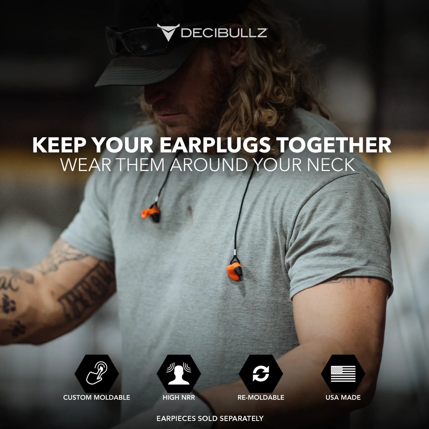 Decibullz | Custom Molded Earplug Lanyard