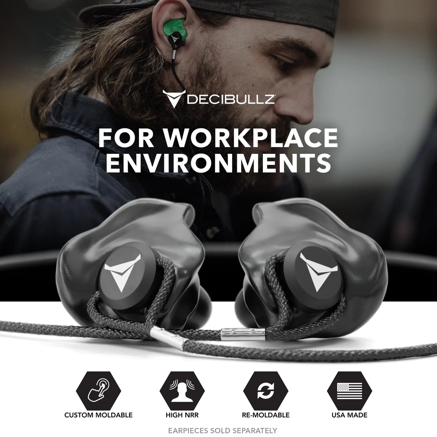 Decibullz | Custom Molded Earplug Lanyard