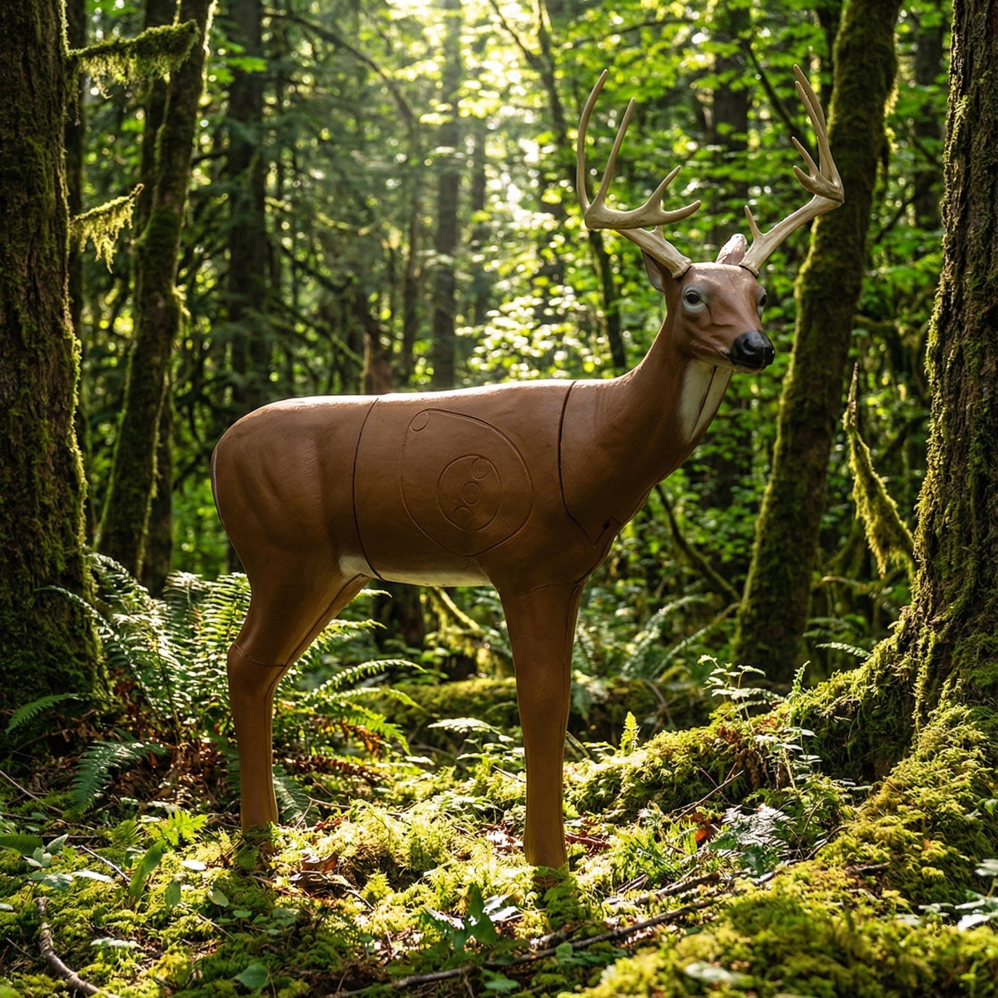 Big Shot Targets | Real Wild 3D Medium Series Sneak Deer Archery Target with EZ Pull Foam
