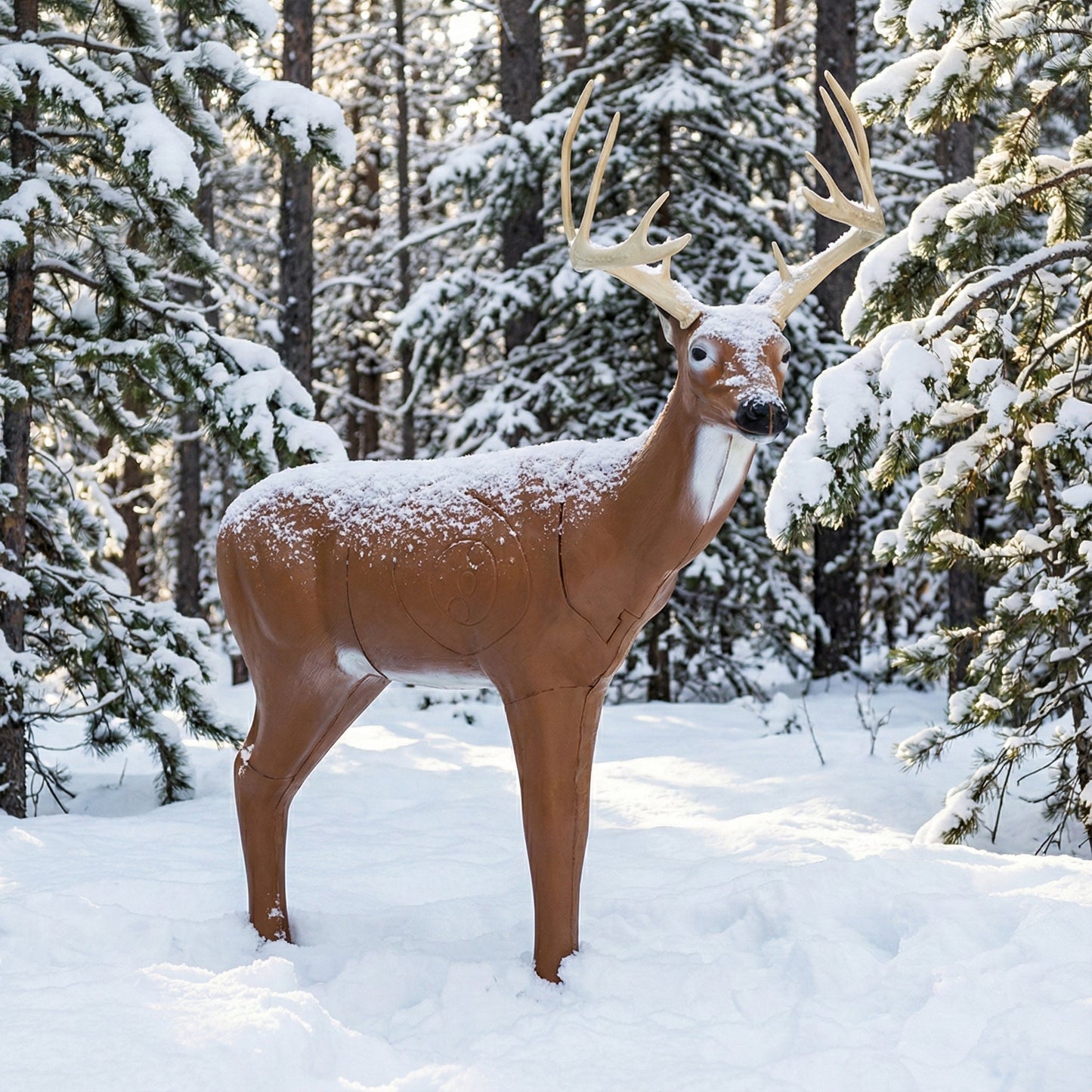 Big Shot Targets | Real Wild 3D Medium Series Sneak Deer Archery Target with EZ Pull Foam