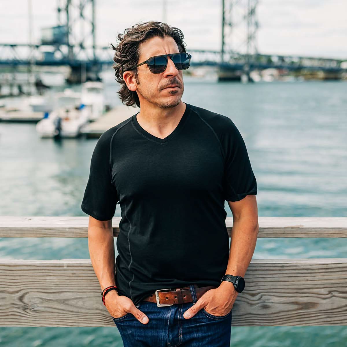 Minus33 | Men's Merino Wool V-Neck T-Shirt - Microweight