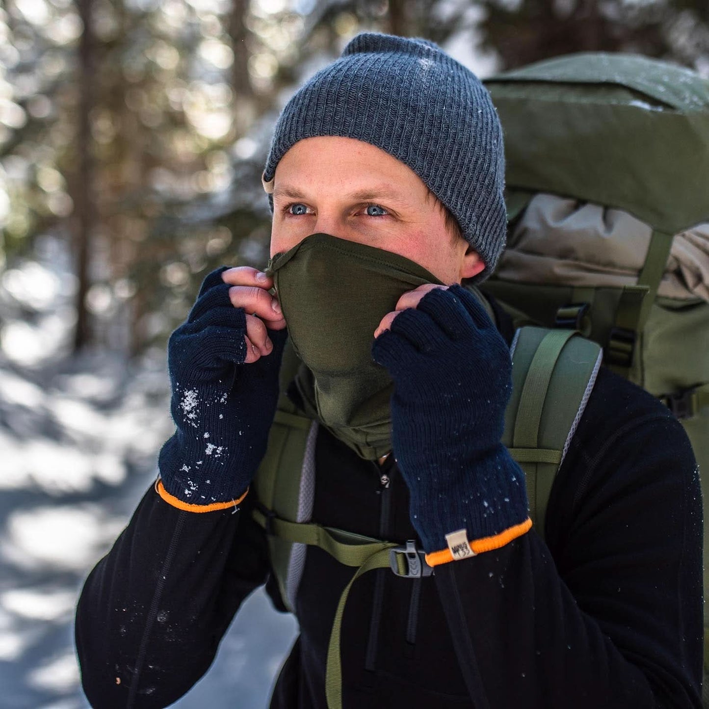 Minus33 | Microweight Wool Neck Gaiter Multiclava - Woolverino