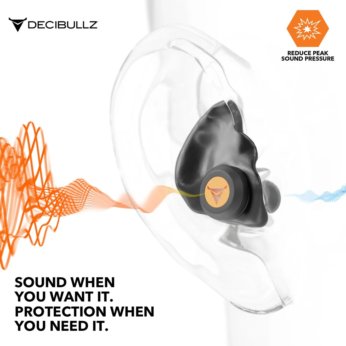 Decibullz | Custom Molded Percussive Shooting Filter Earplugs