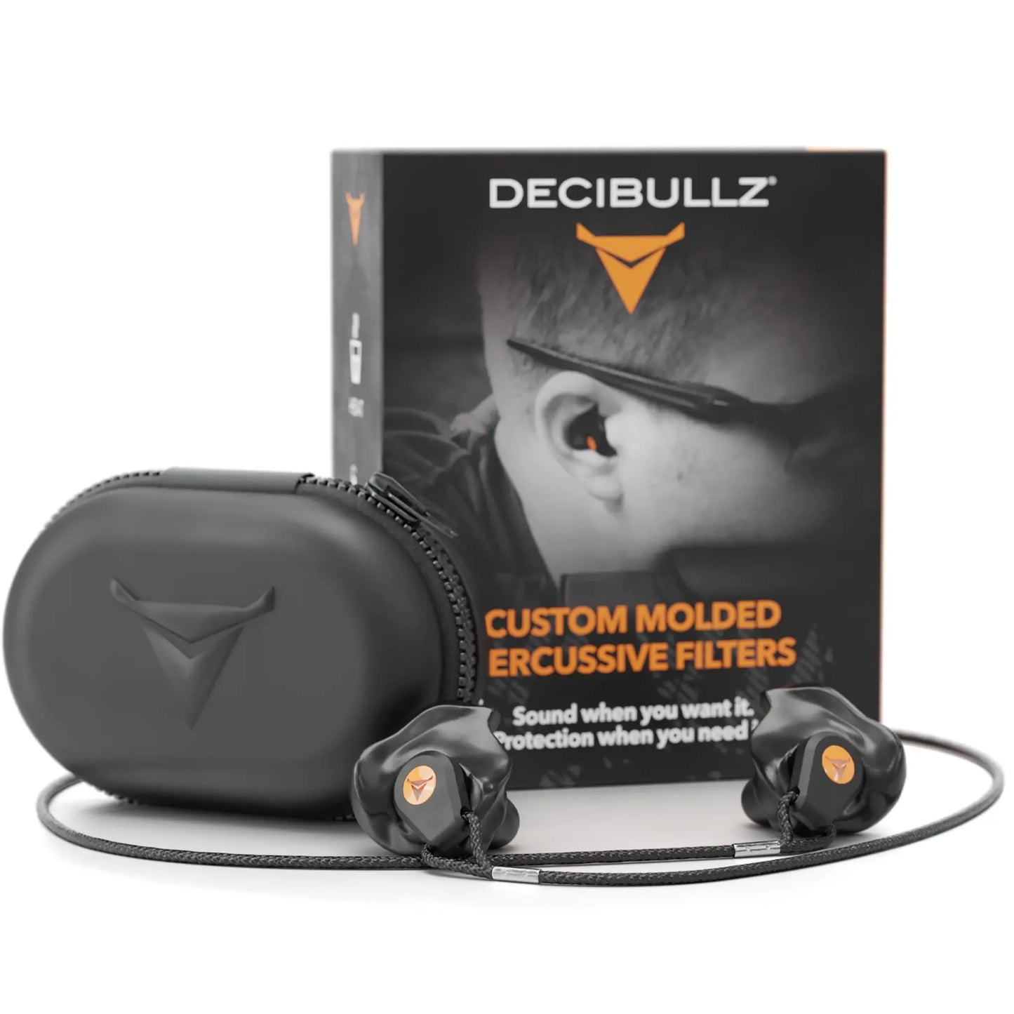 Decibullz | Custom Molded Percussive Shooting Filter Earplugs