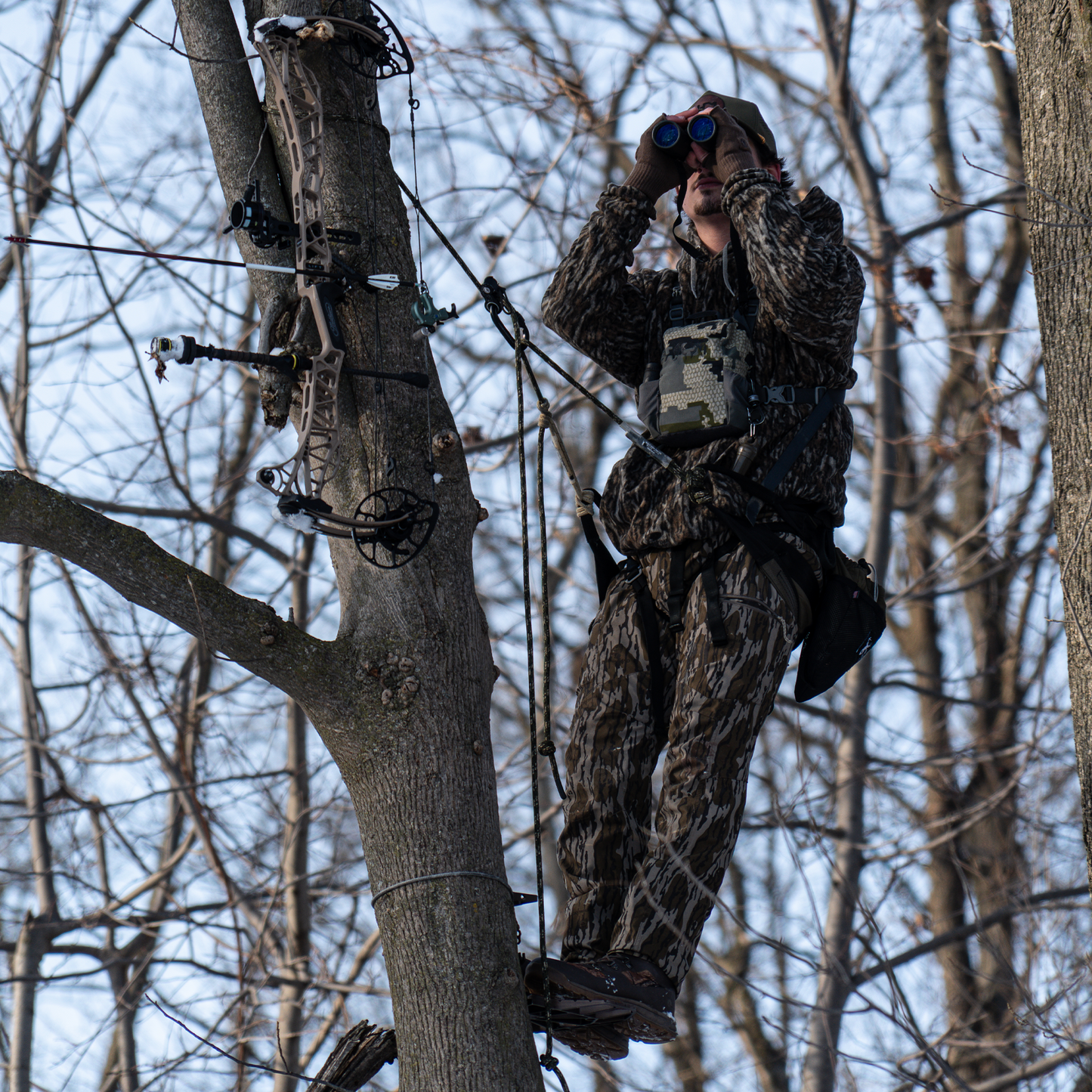 Hang Free | 8mm Predator™ Deluxe Sewn Tree Tether & Lineman's Belts