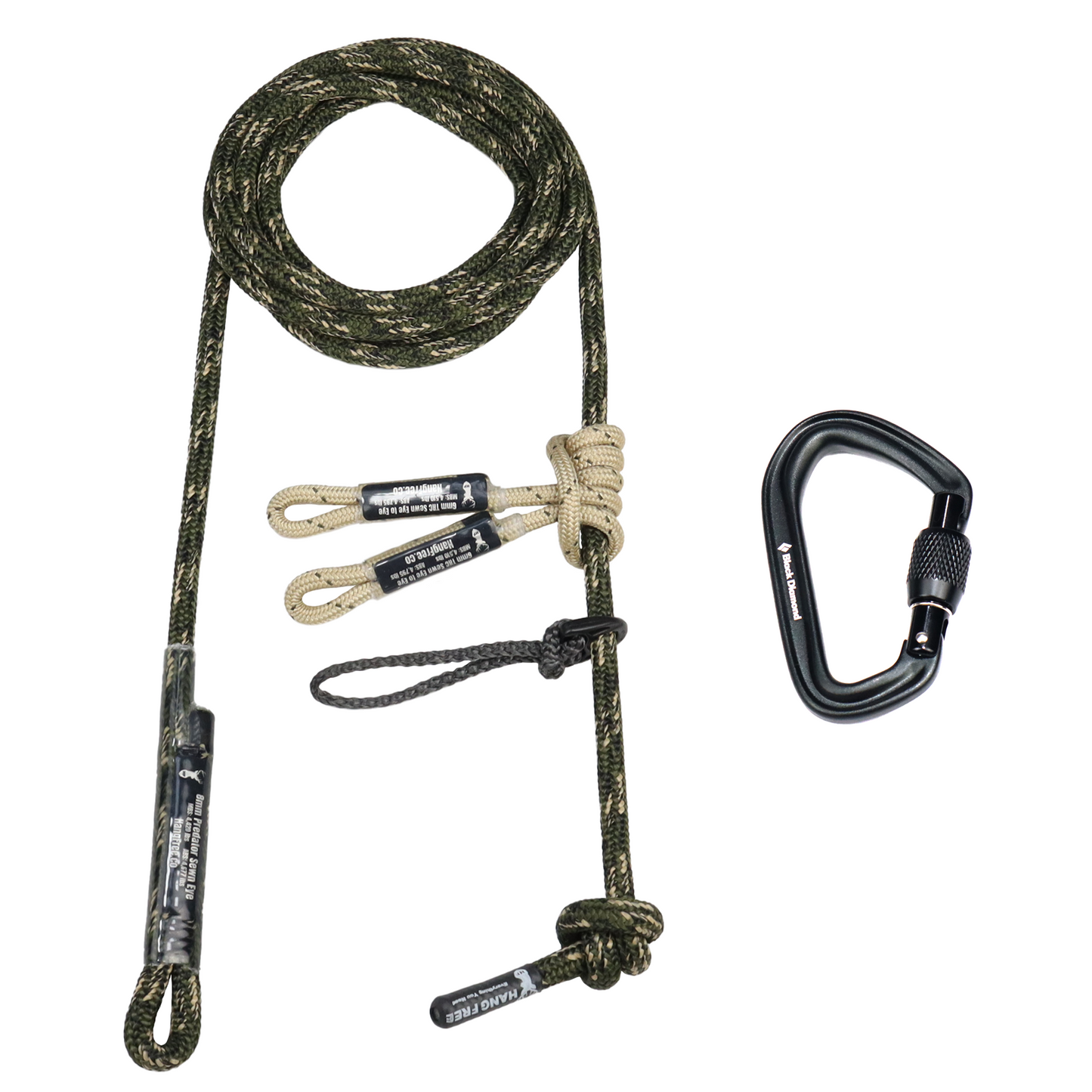 Hang Free | 8mm Predator™ Sewn Tree Tether & Lineman's Belts