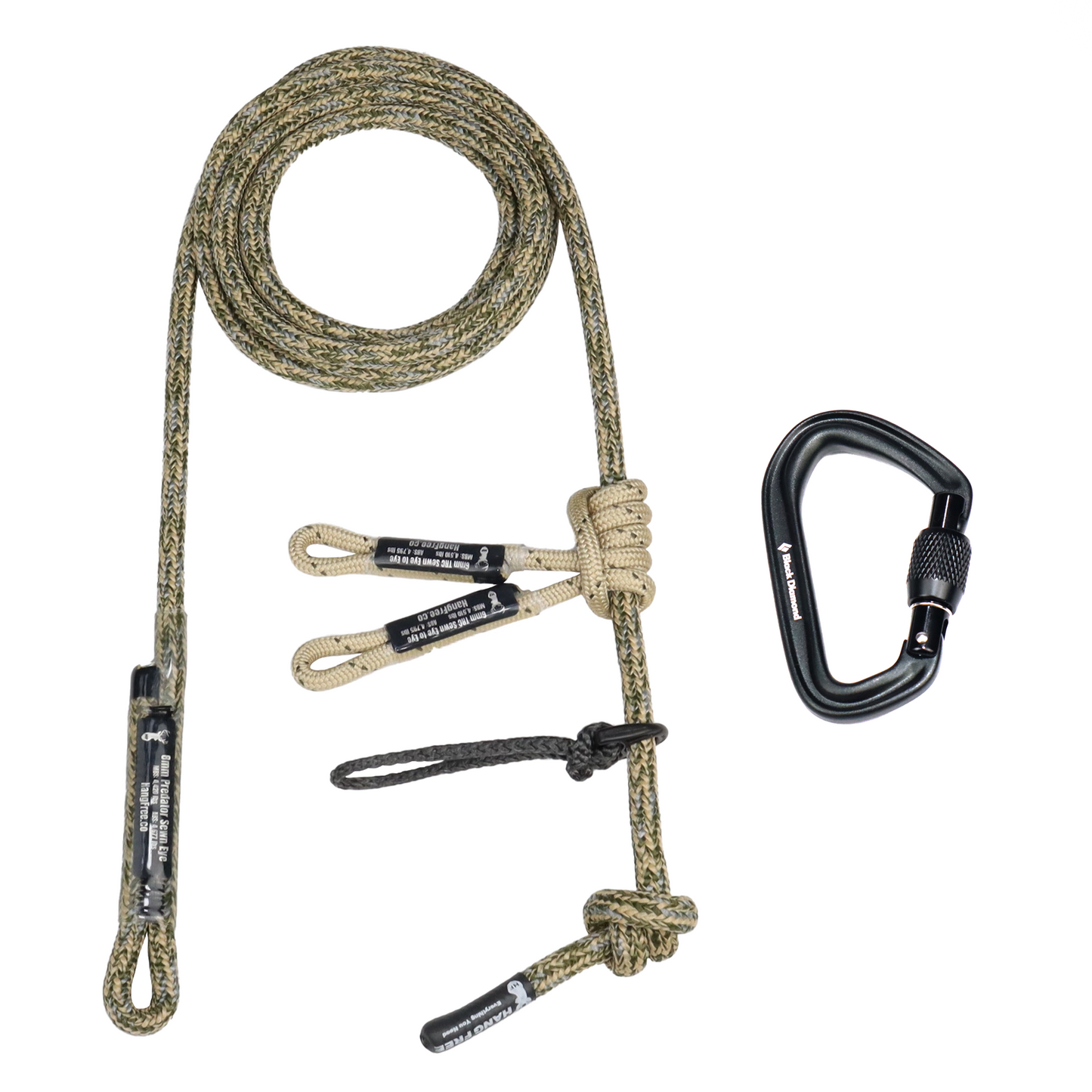 Hang Free | 8mm Predator™ Sewn Tree Tether & Lineman's Belts