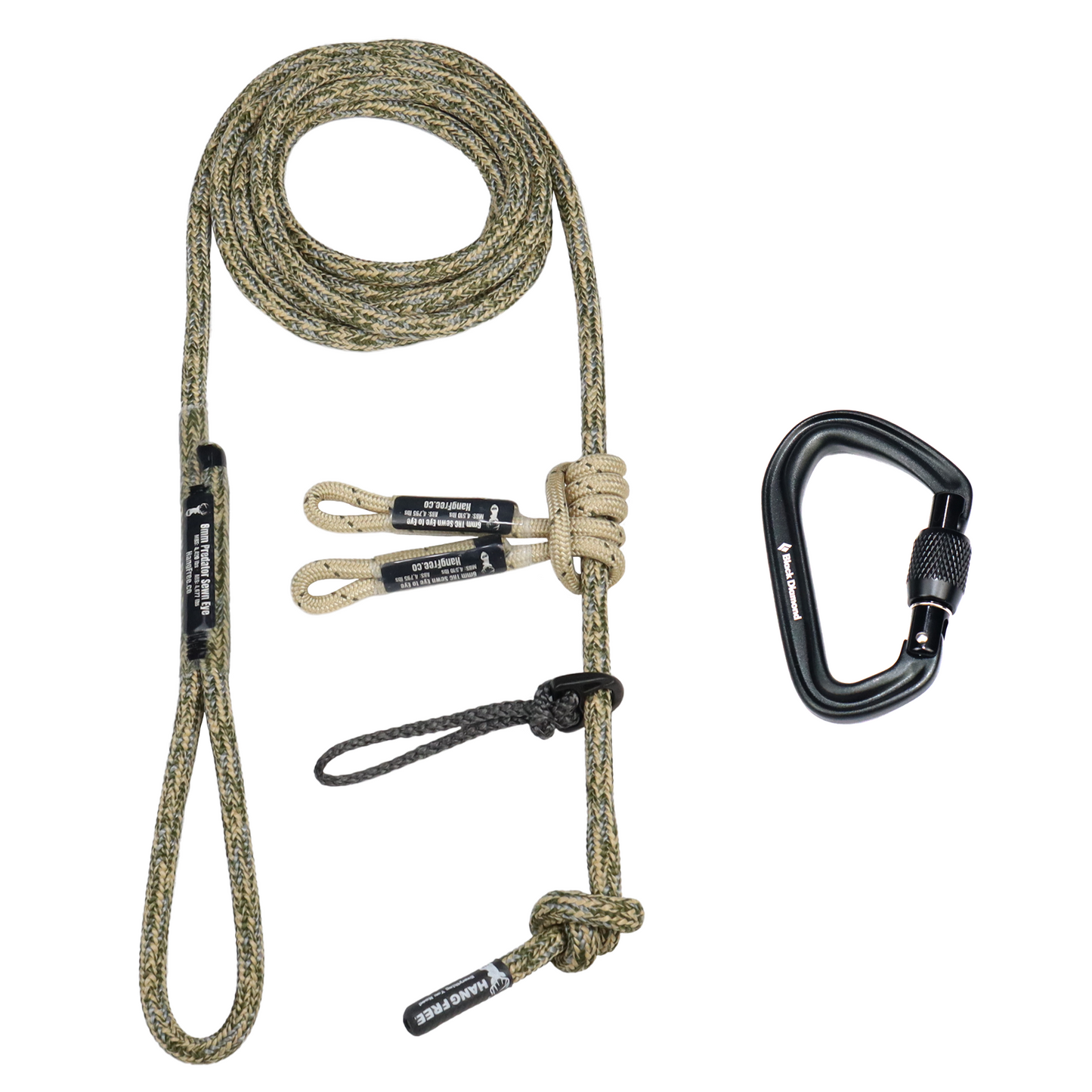 Hang Free | 8mm Predator™ Sewn Tree Tether & Lineman's Belts