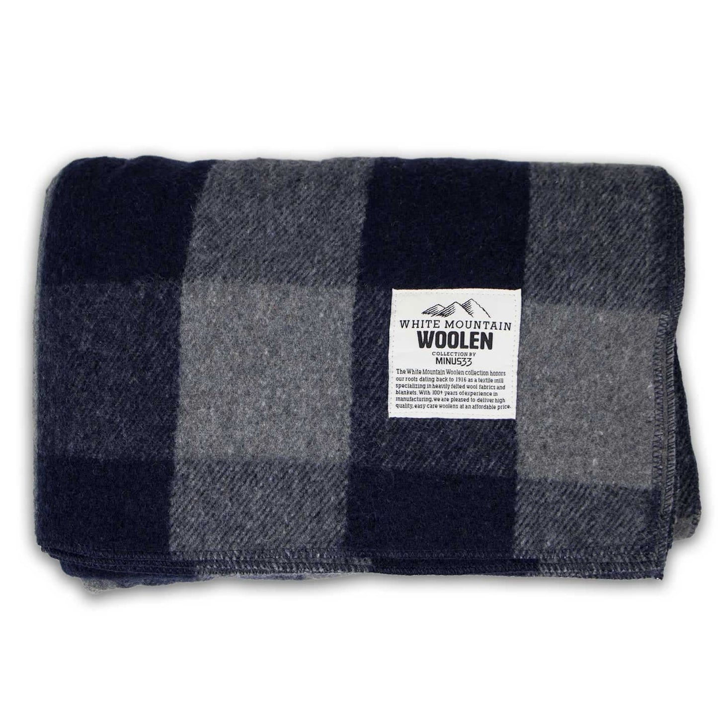 Wool Twin Sized Blanket - White Mountain Woolen