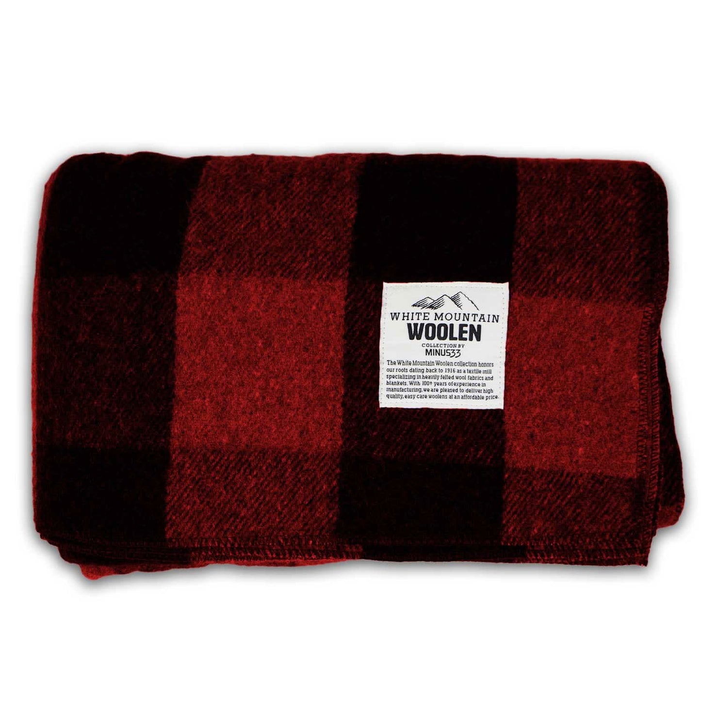 Wool Twin Sized Blanket - White Mountain Woolen