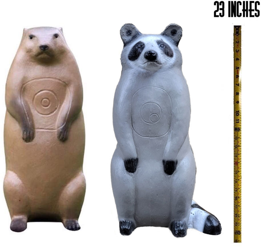 Big Shot Targets | Pro Hunter Raccoon And Groundhog Combo Pack Archery Targets