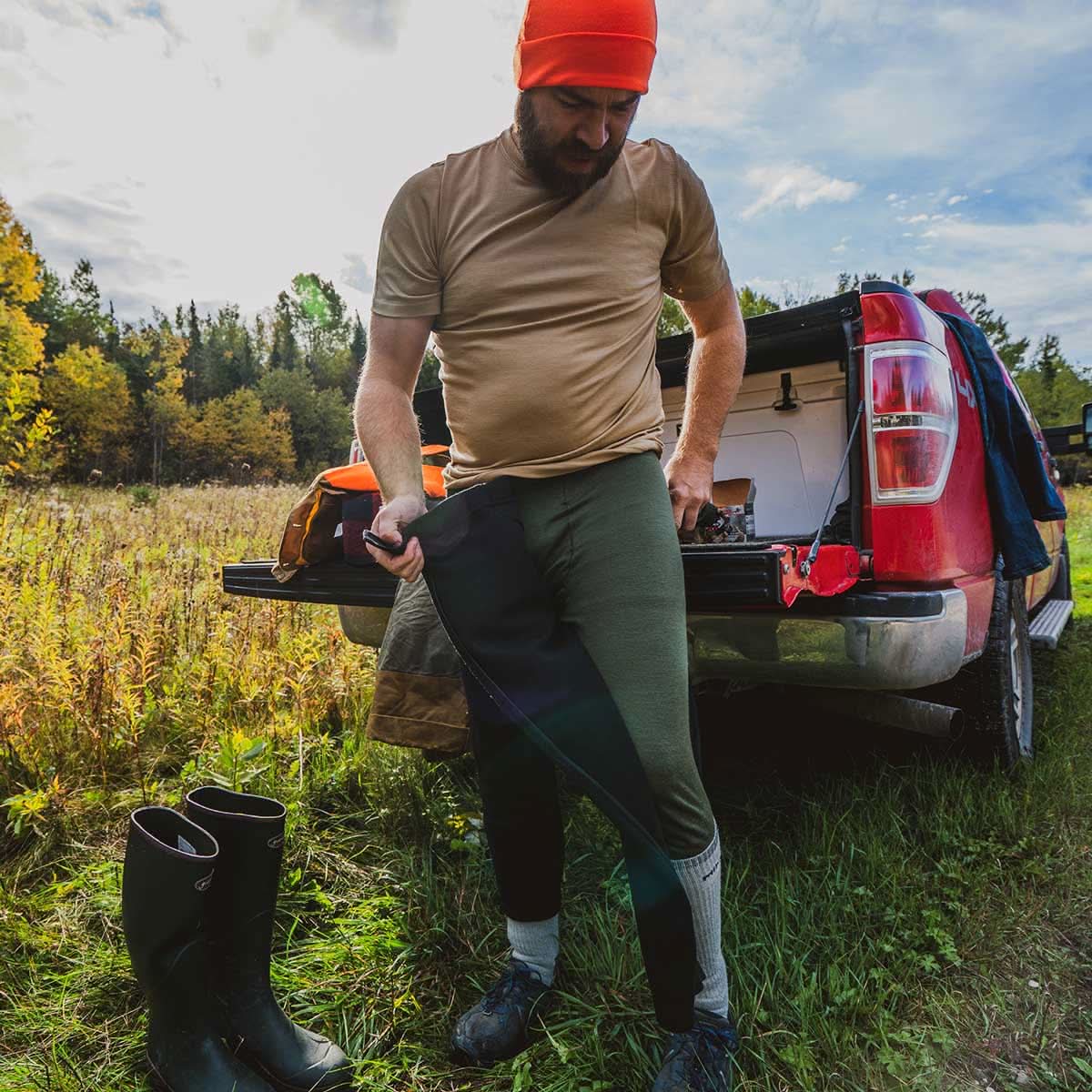Minus33 | Heavyweight Wool Zip-Off Bottoms 3/4 length - 100% Merino Wool