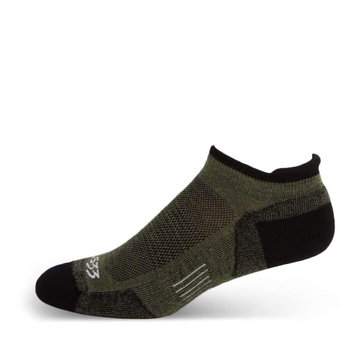 Minus33 | Microweight Cushion - No Show Tab Wool Socks Mountain Heritage