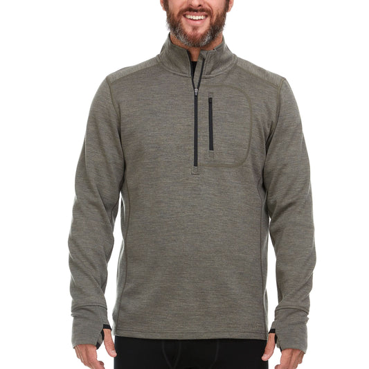 Minus33 | Heavyweight Men's Wool 1/4 Zip - 100% Merino Wool