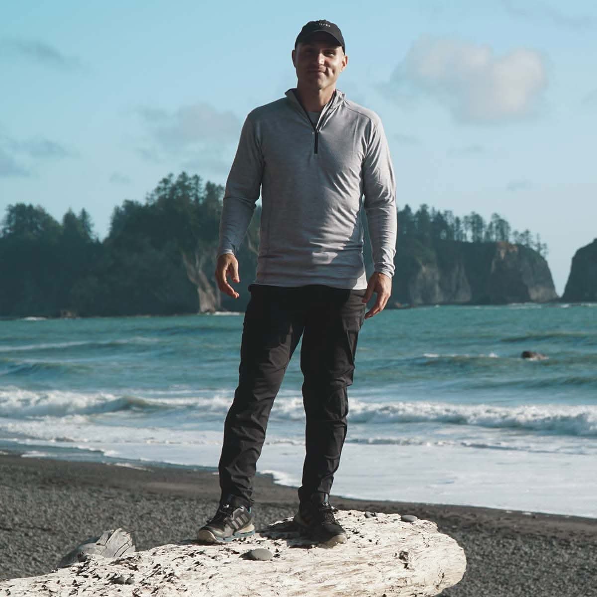 Minus33 | Microweight Men's Wool 1/4 Zip Woolverino