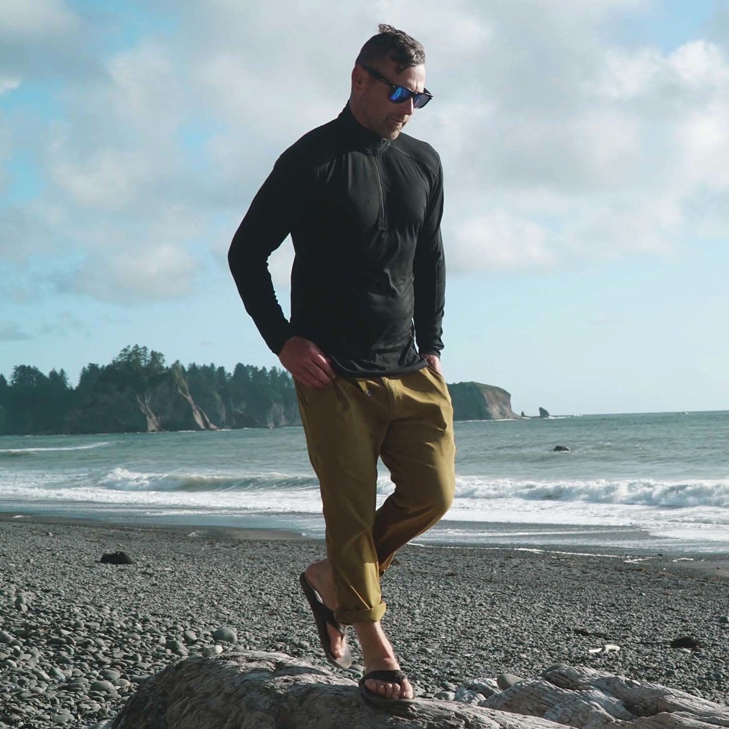 Minus33 | Microweight Men's Wool 1/4 Zip Woolverino