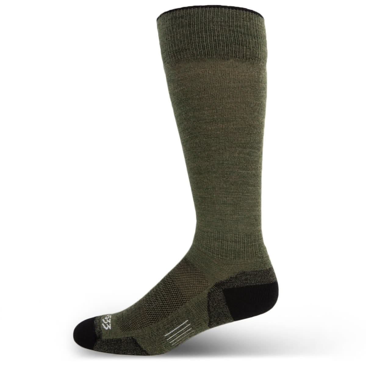 Minus33 | Microweight Cushion - Over the Calf Wool Socks Mountain Heritage