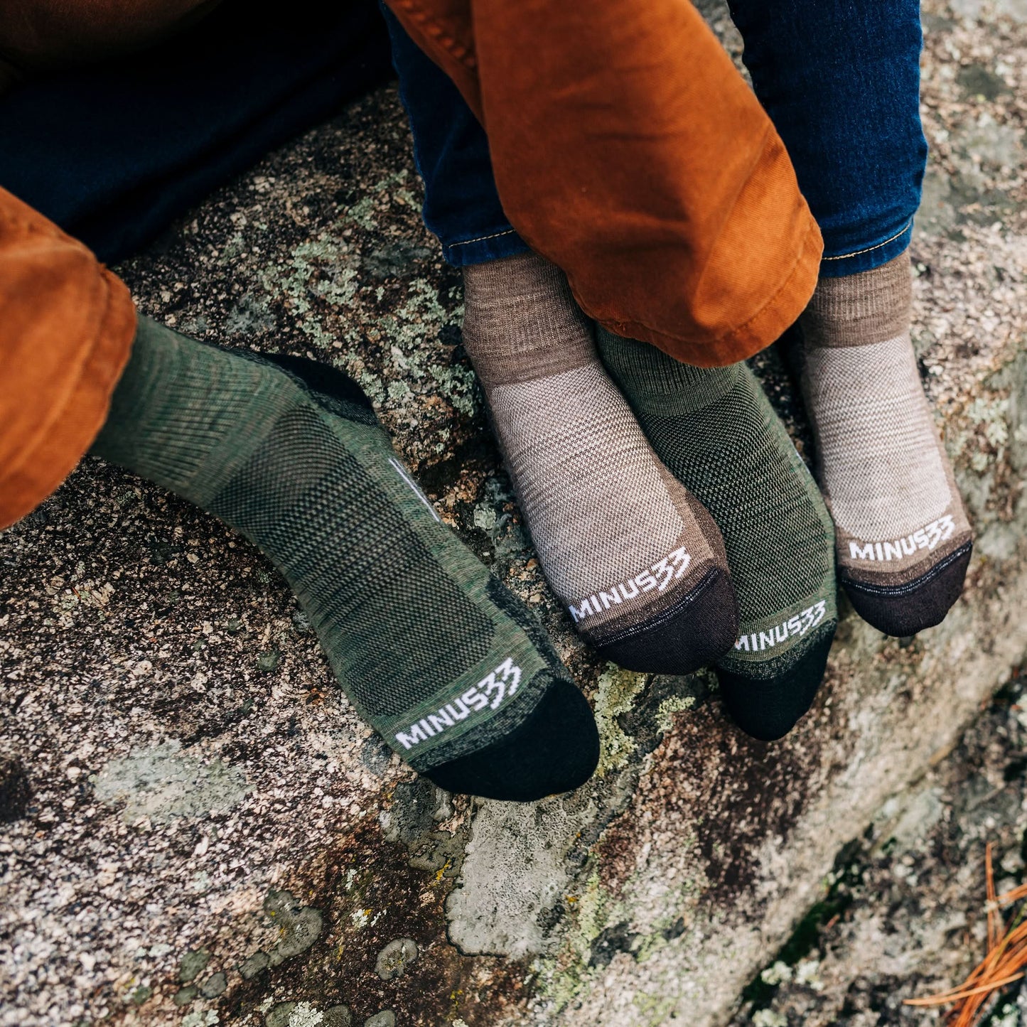 Minus33 | Microweight Cushion - Mini Crew Wool Socks Mountain Heritage