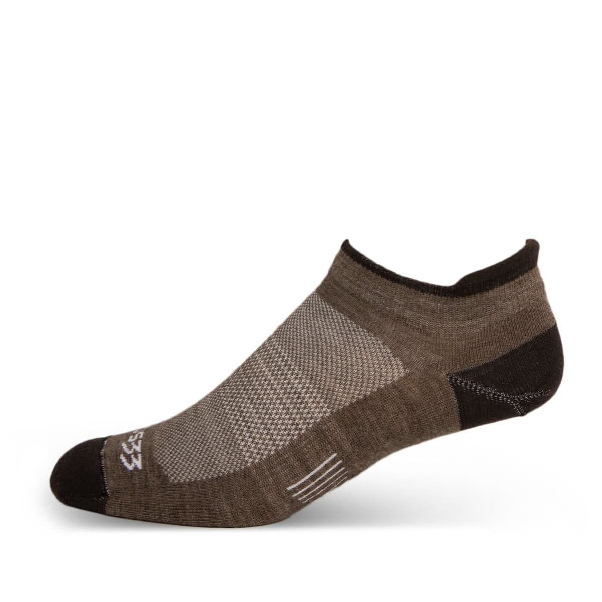 Minus33 | Microweight - No Show Tab Wool Socks Mountain Heritage