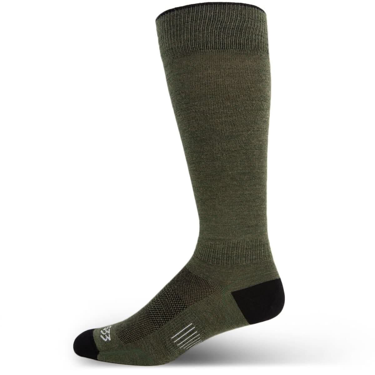 Minus33 | Microweight - Over the Calf Wool Socks Mountain Heritage